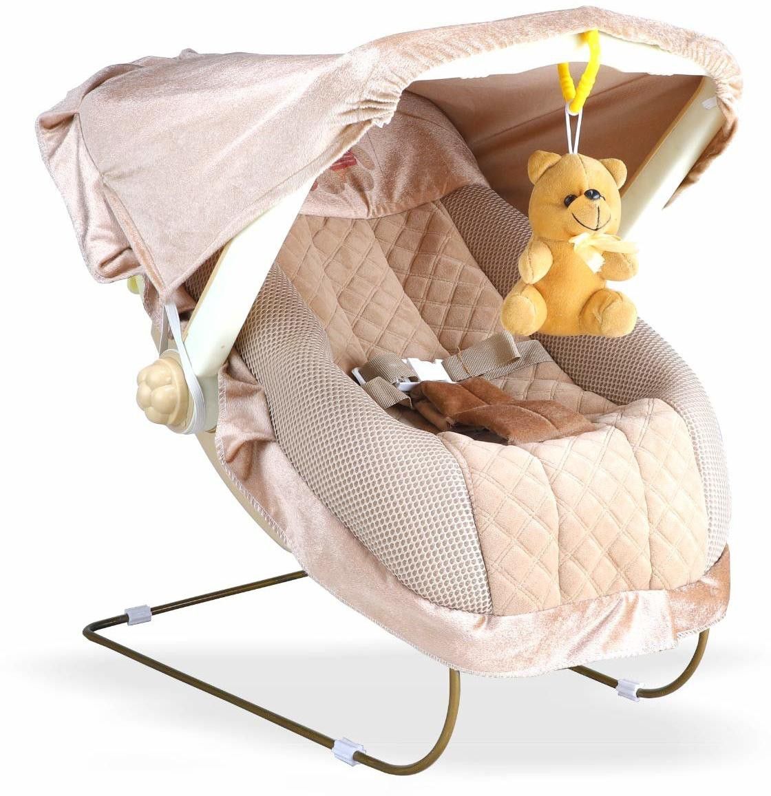 Multipurpose Musical Carry Cot/Bouncer/Rocker with Mosquito Net and Storage Box Bouncer