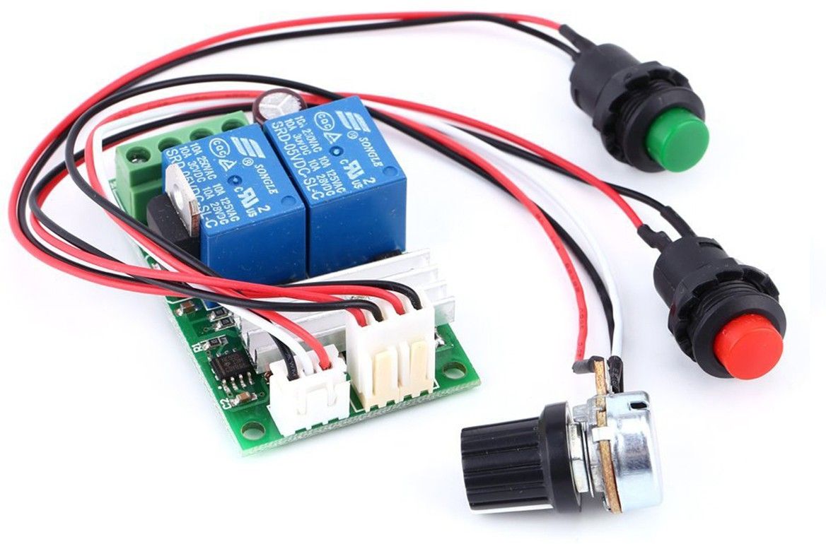 electrolight DC 12V 24V 3A PWM DC Motor Speed Regulator Controller Reversible Relay Module Multipurpose Controller-image-4