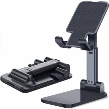 menaso Height Adjustable Cell Phone Stand, Desktop Stand, Foldable Mobile Phone Stand Phone Holder for Desk, Bed, Study Table, Video, Online Classes, Phone Stand Compatible with Mobile Phone / Pad / Tablet / Kindle Mobile Holder image 1