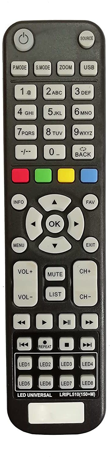LipiWorld LR510(150+M) BX328 Universal Remote Control Work with All Most All Types of Televisions LED LCDTv Plasma Smart Remote Controller image 1