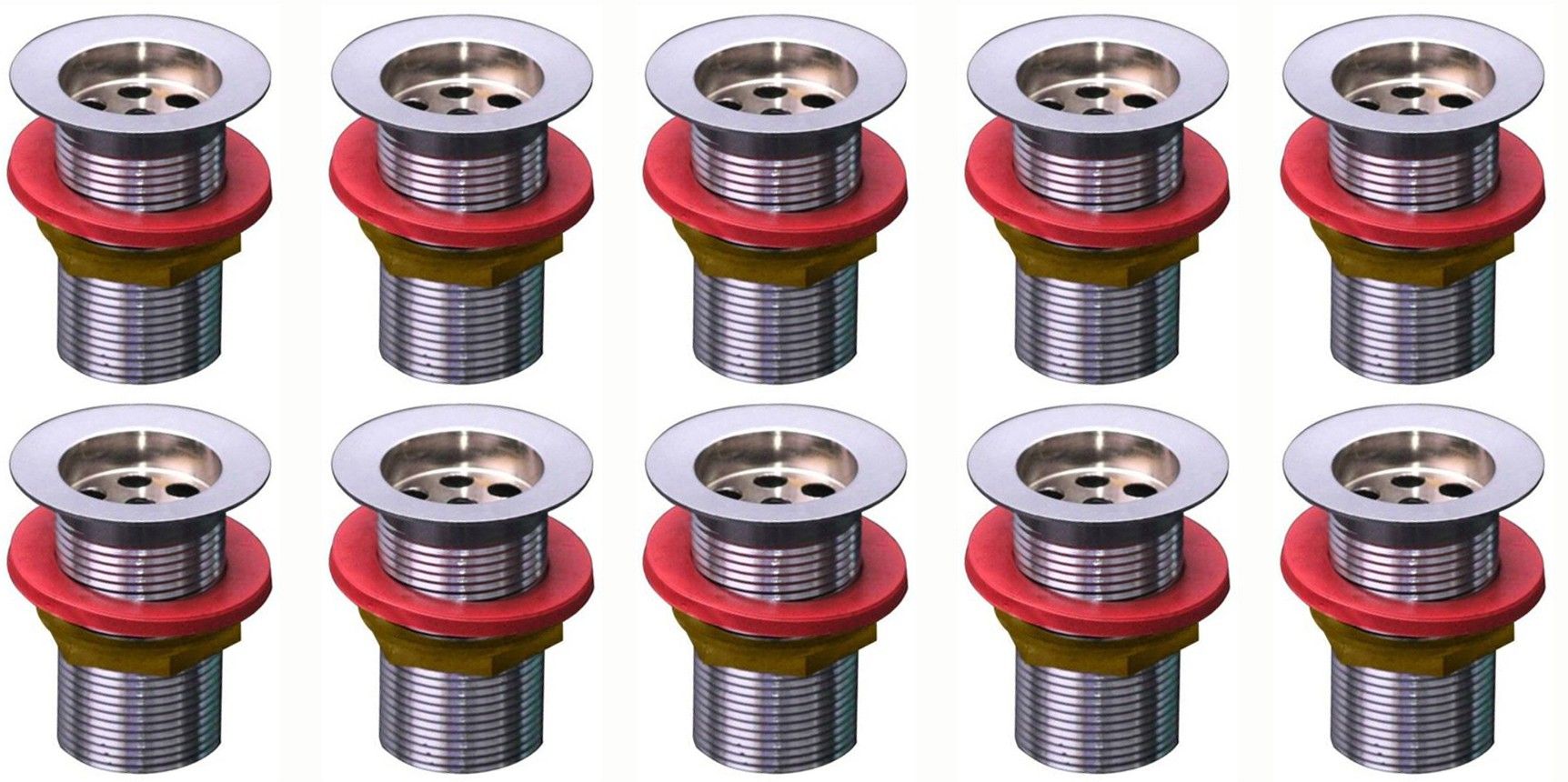 Premium Quality Stainless Steel 32 mm Full Thread Waste Coupling for Wash Basin Bathtub Sink Waste Coupling Pack of 10 Alcove Bathtub-image-28