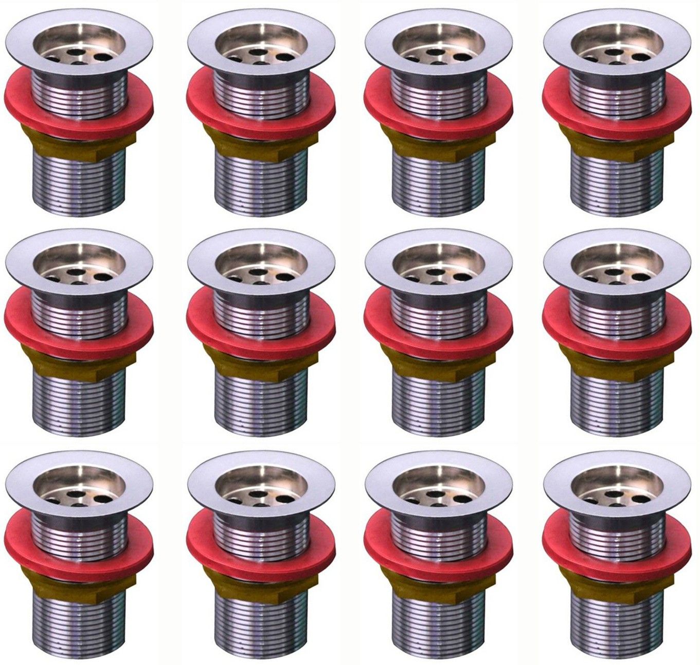 Premium Quality Stainless Steel 32 mm Full Thread Waste Coupling for Wash Basin Bathtub Sink Waste Coupling Pack of 12 Alcove Bathtub-image-28