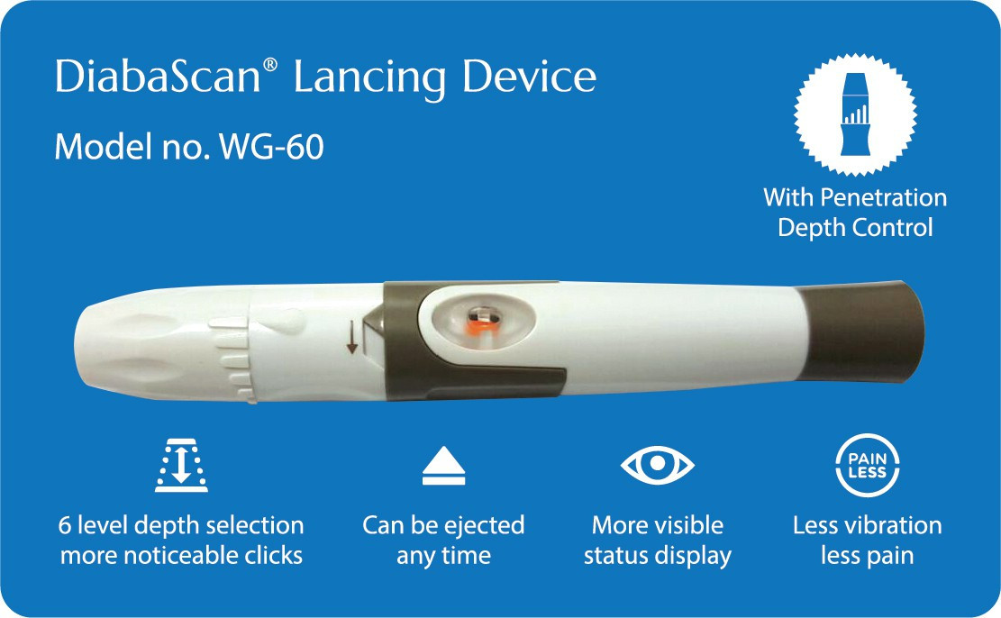 DIABASCAN Combo Offer Lancing Device Glucometer Lancets image 1
