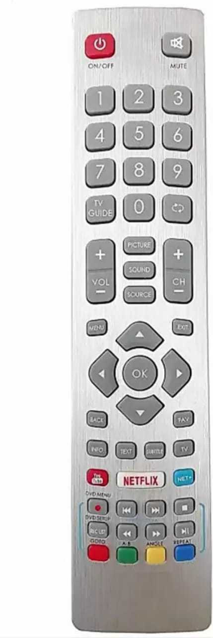 Akshita TV Compatible For Smart LED LCD TV & Netflix YouTube Remote Control ( Chake Image With Old Remote ) SHARP Remote Controller image 1