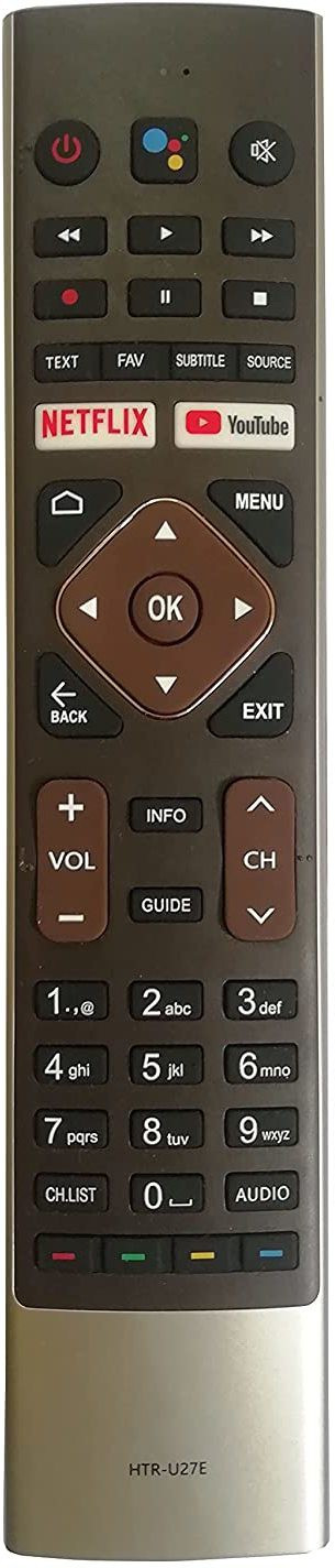 LipiWorld Led LCD Smart TV Remote Control with Voice Function Netflix YouTube Compatible for HTR-U27E Haier Remote Controller image 1
