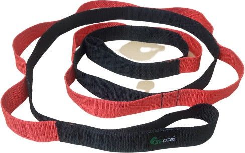 Black Polyester Yoga Strap