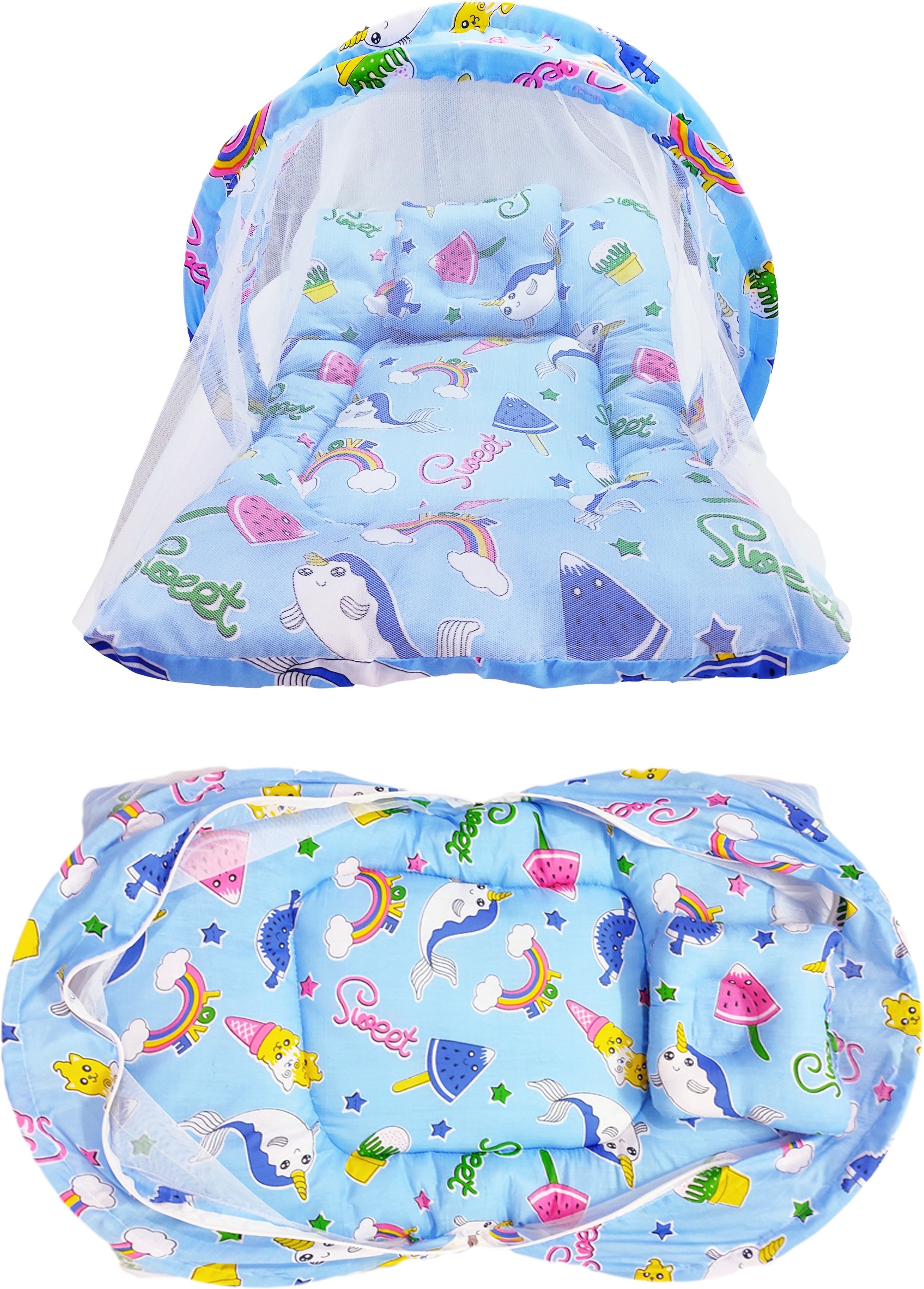 Cotton Kids Washable Baby Mosquito Net with Soft Pillow Mosquito Net-image-37