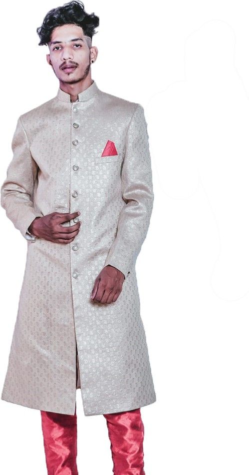 MUSTKEEM Printed Sherwani-image-1