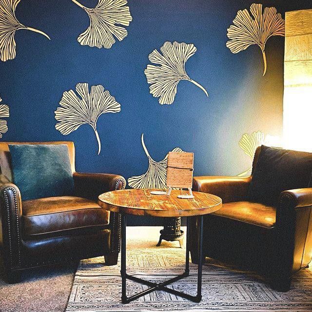Size: (16 x 24 Inches) Grasp Floret Reusable PVC Wall Stencil Painting for Home Decoration B723 2 Wall Stencil Stencil-image-2