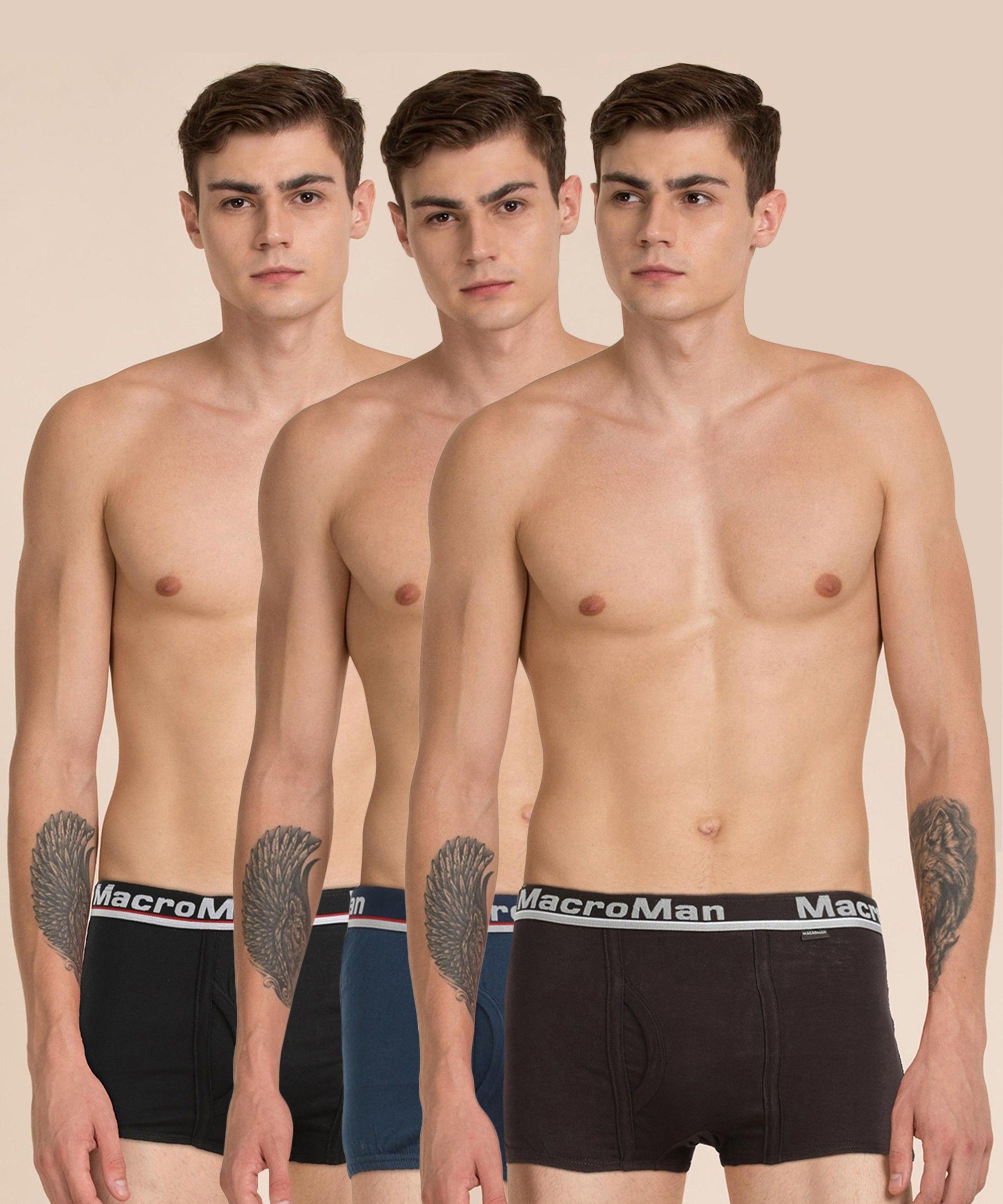 rupa macroman Pack of 3 Solid Men Trunk-picture-22