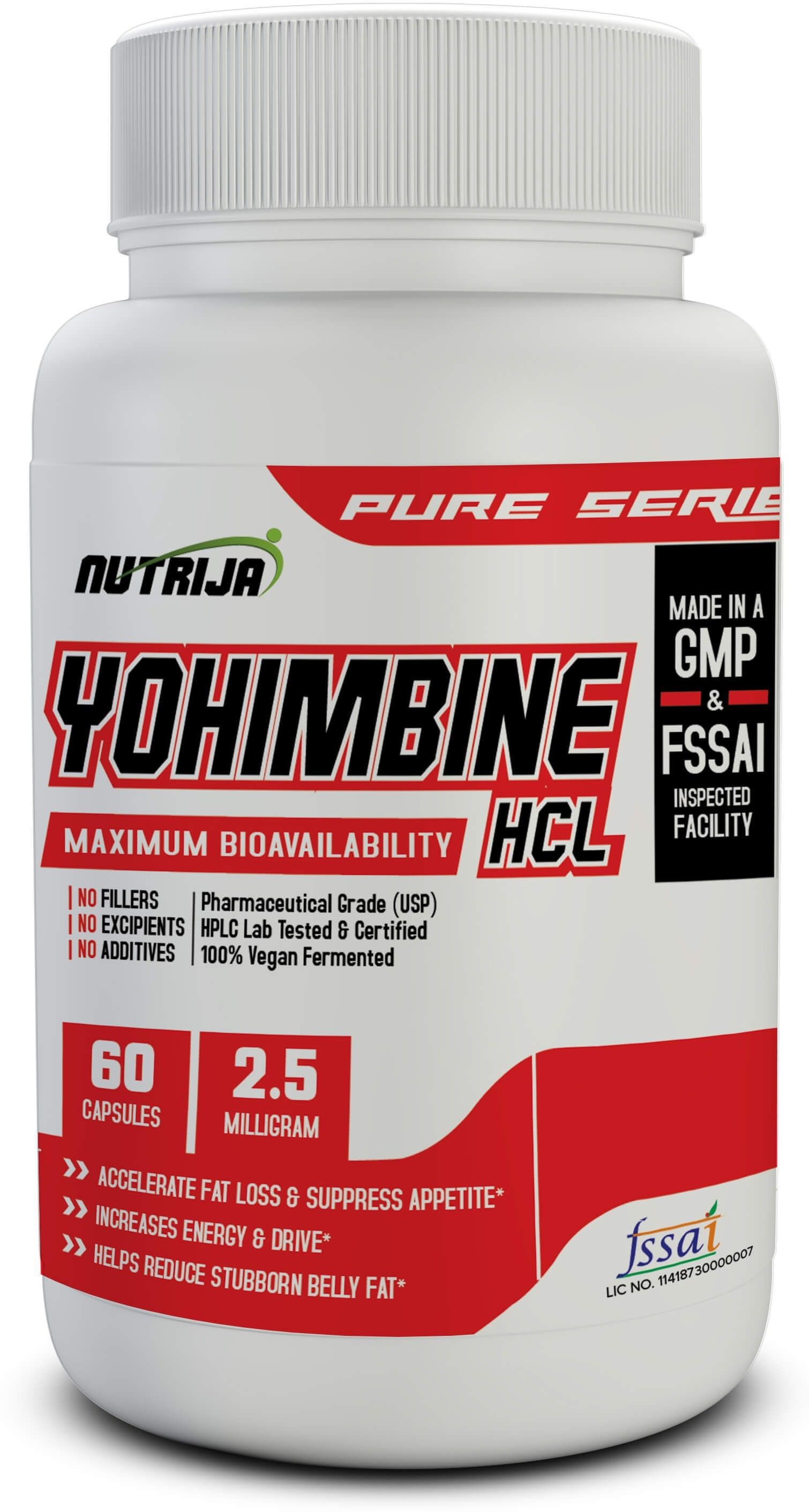 Yohimbine HCl 2.5mg - 60 Veg Capsules-image-3