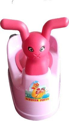 Potty Toilet Trainer Seat/Chair with Lid and High Back Support for Toddler Boys Girls (Age 7 Months to 3 Years) (Red) Potty Box