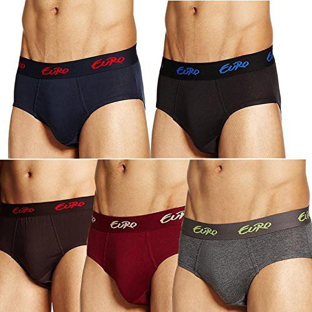 euro micra Pack of 5 Solid Men Brief-picture-20