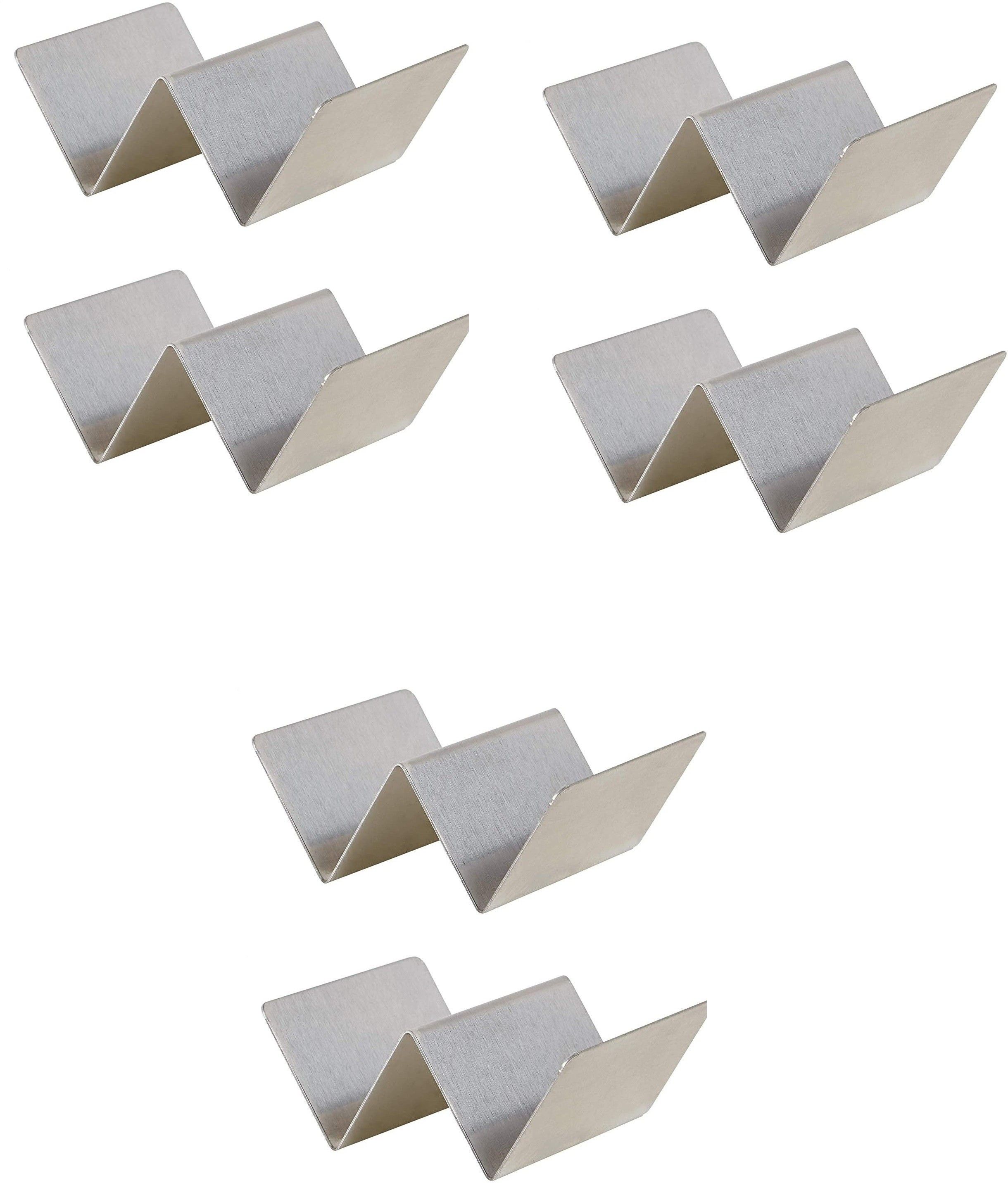 Dynore Stainless Steel Taco Holder 1/2- Set Of 6 Taco Holder Serving Set-picture-17