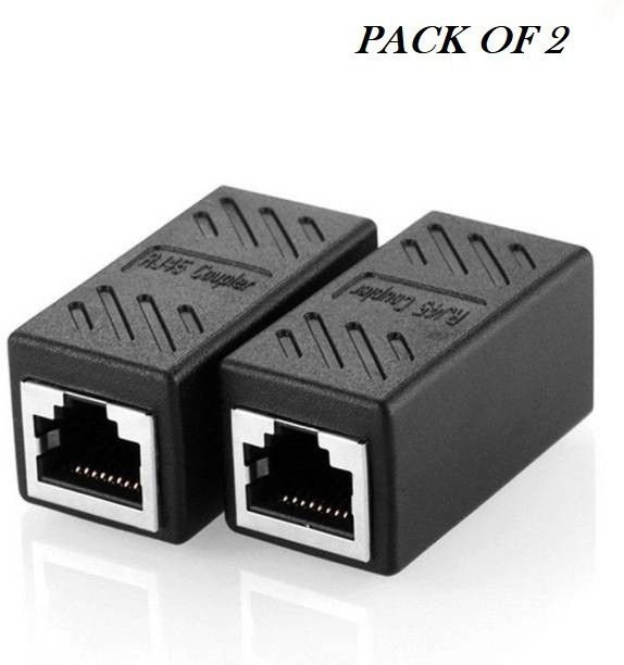 99Gems (PACK OF 2) DURABLE & STRONG SHIELDED 8P8C RJ45 COUPLER, ETHERNET CABLE ADSL EXTENSION JOINTER ADAPTER CONNECTOR, INLINE LAN FEMALE TO FEMALE EXTENDER PLUG COMPATIBLE WITH CAT7 CAT6 CAT5E CABLE Lan Adapter-picture-27