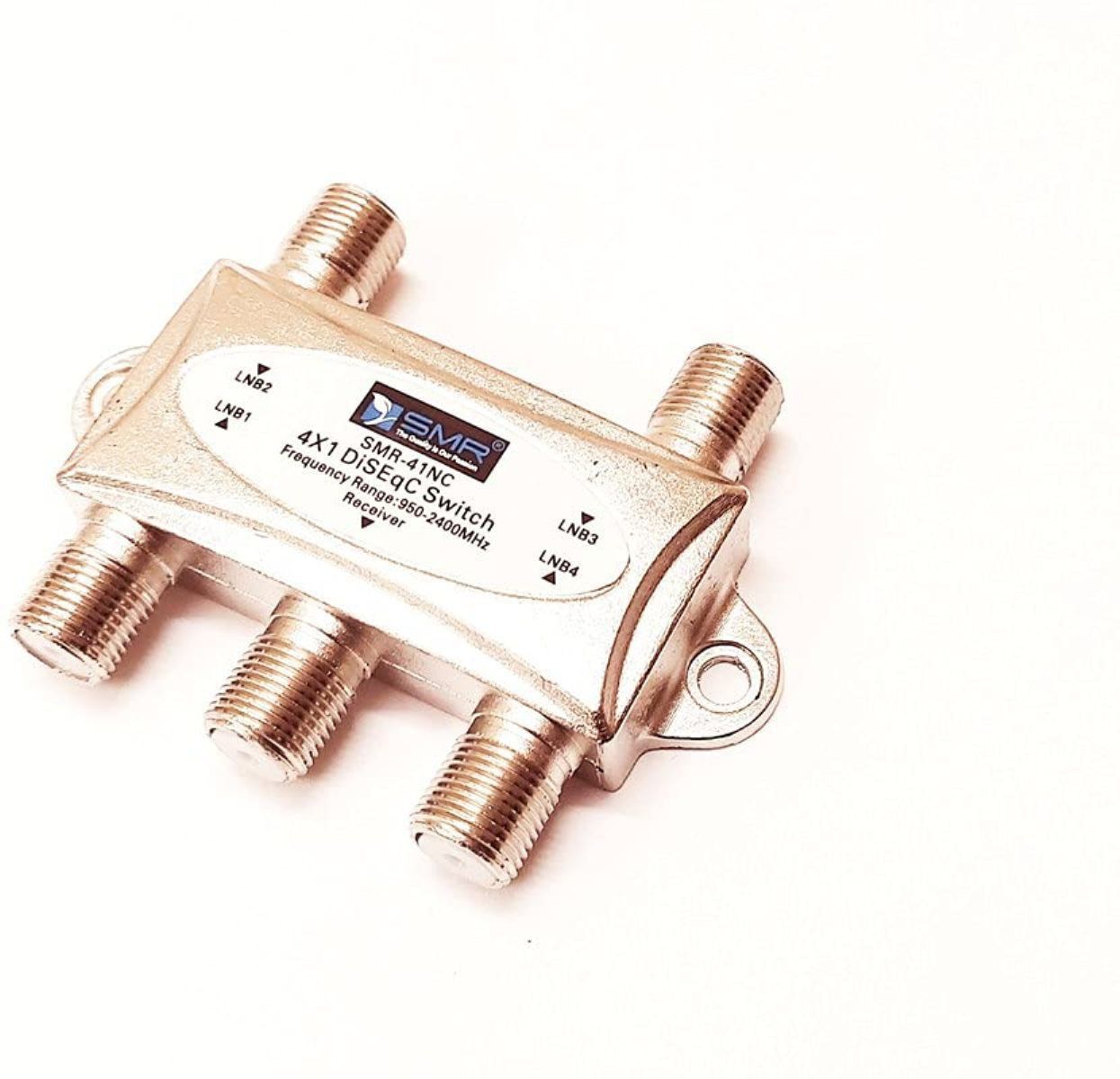 ERHIndia (Pack of 1) DiSEqC Switch 4 in 1 Out Used with Satellite LNB Splitter 4 Way LNB Splitter 4 X 1 DiSEqC Switch 4 Way Indoor Satellite Splitter (Frequency Range : 950-2400 MHz) 2 inch Blu-ray Player