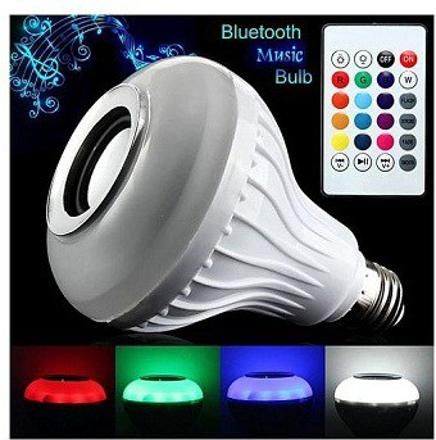 rci Bluetooth Music Bulb with Speaker Music Light Bulb B22+ Rgb Light Ball Bulb Colorful with Remote Control for Home, Bedroom, Living Room Smart Bulb