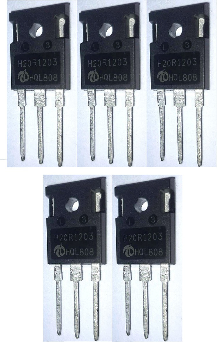 risarya H20R1203 IGBT 5PCS POWER TRANSISTOR 20A 1200V REVERSE CONDUCTING HEATING AND WIDELY USED IN INDUCTION COOKER T0247 PACKAGE FET Transistor image 1