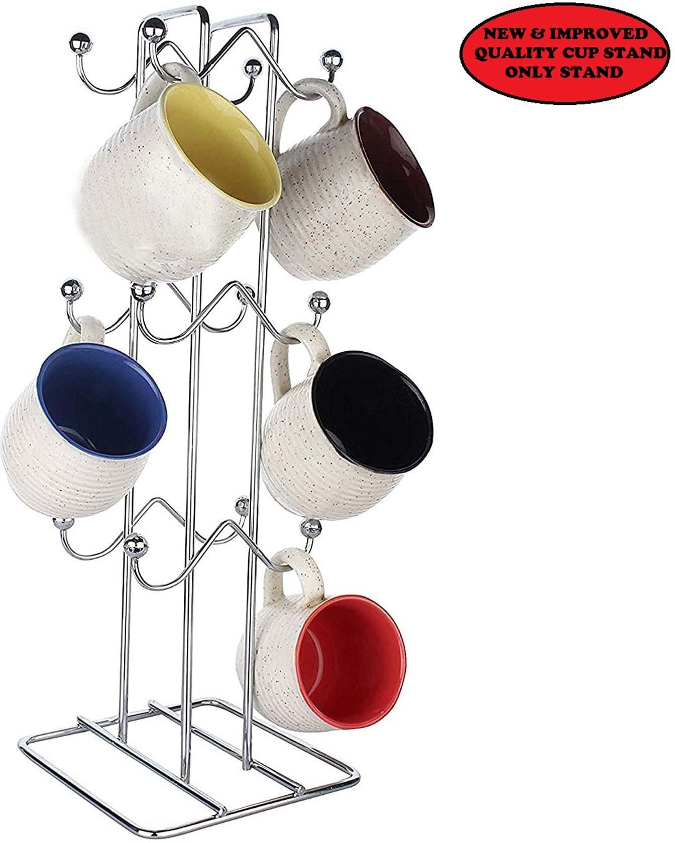 appgen Cup Holder / Tea Cup Stand / Mug Holder Stand Stainless Steel Glass Holder-picture-8
