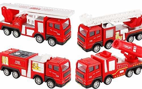 fire rescue truck play vehicles fire truck fire engine toys scale truck simulation play set model collection educational learning toys for children kids-Multi color-image-30