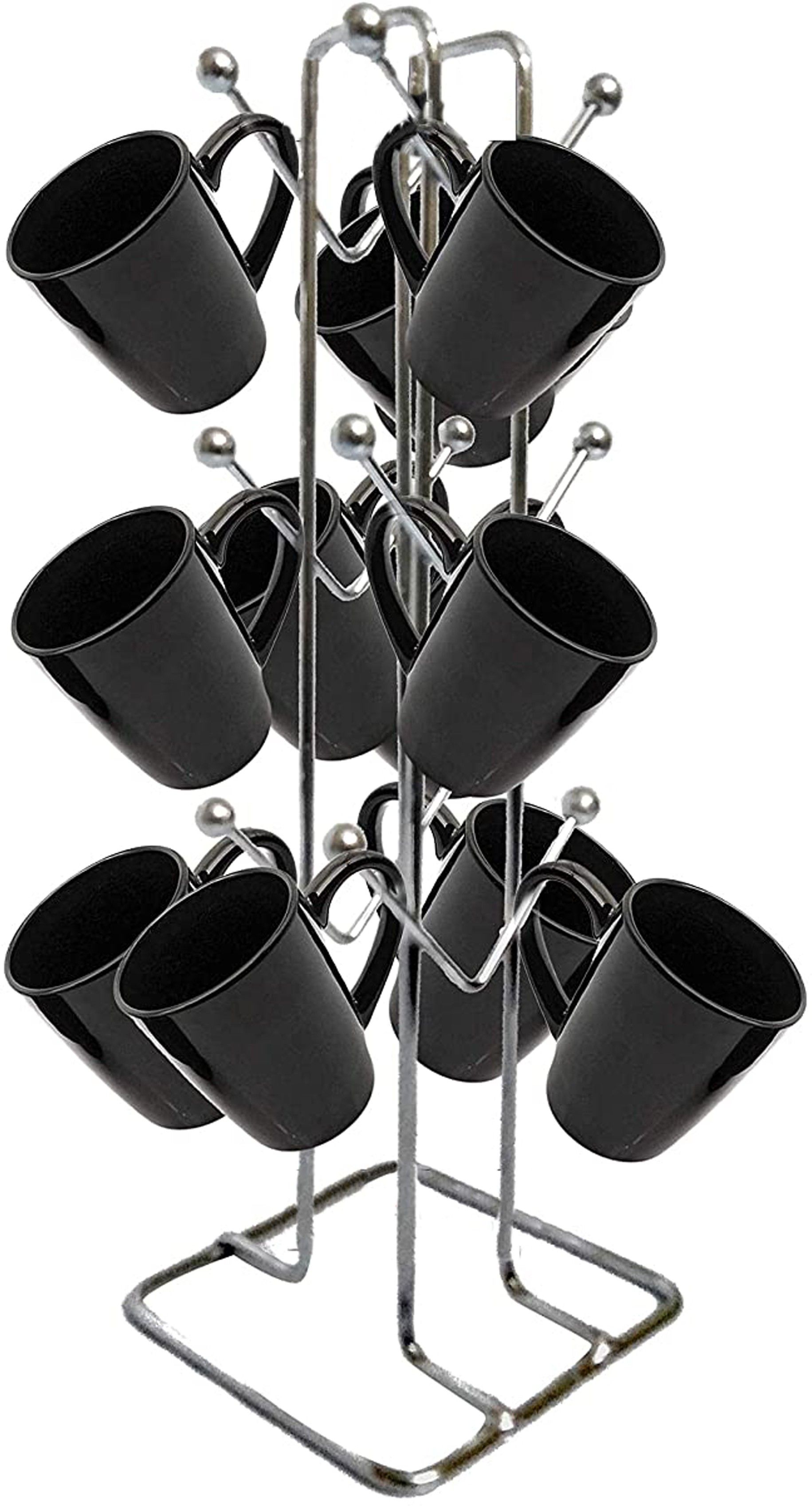 Good Quality Coffee Cup Holder/Tea Cup Stand/Mug Holder Stand Cup Kitchen Rack Cup Kitchen Rack (Steel) Steel, Stainless Steel Glass Holder, Dish Drainer, Iron Holder, Spice Racks