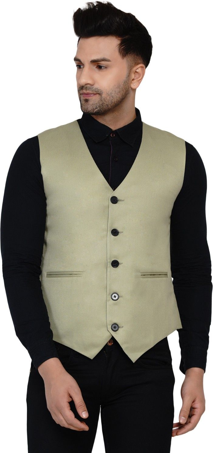 jihuzur Solid Men Waistcoat-picture-11