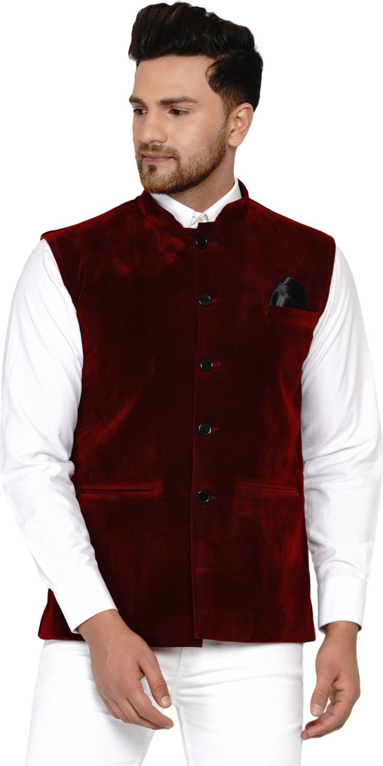 jihuzur Men Solid Nehru Jacket-picture-21