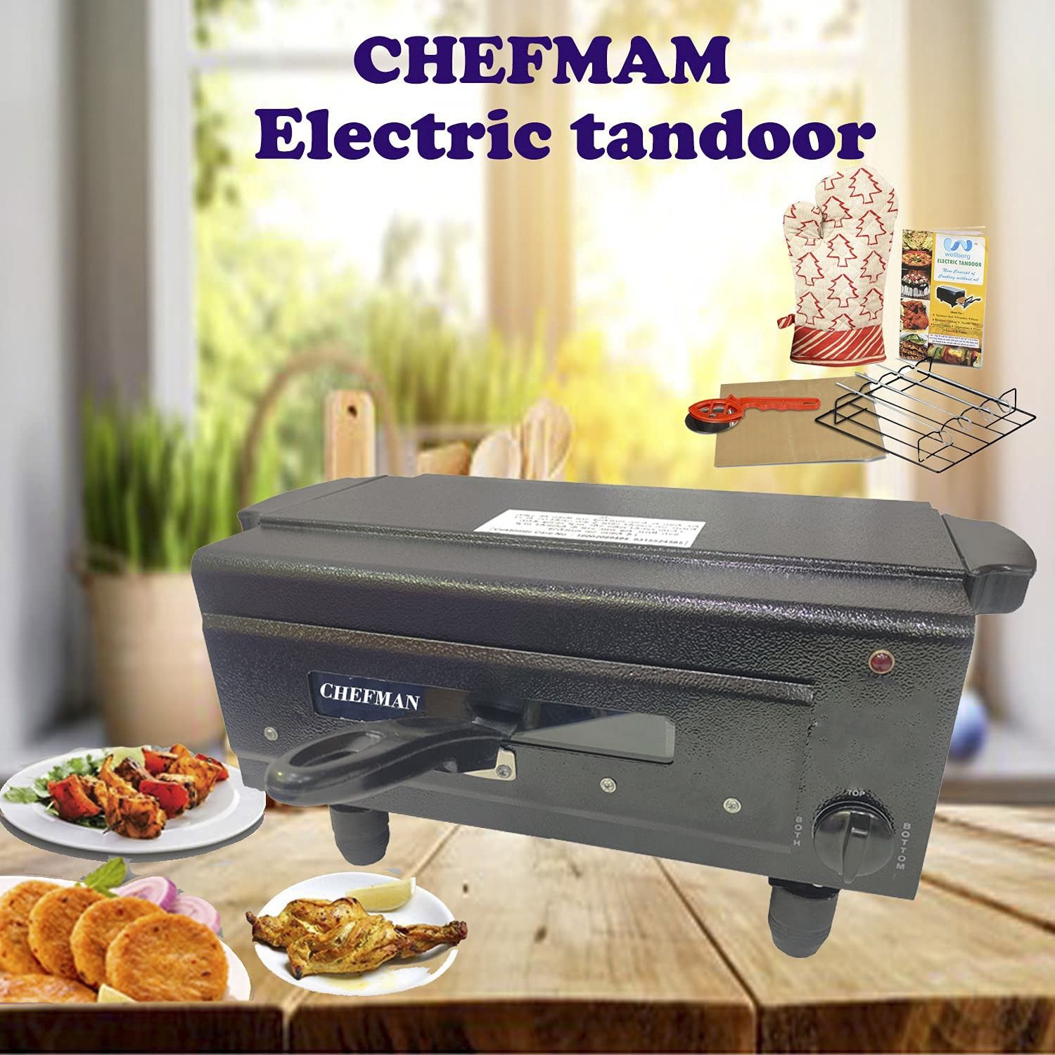 HEAT Controller Electric Tandoor & Pizza Maker With All Accessories Color Classy ( BLACK ) Electric Tandoor-image-15