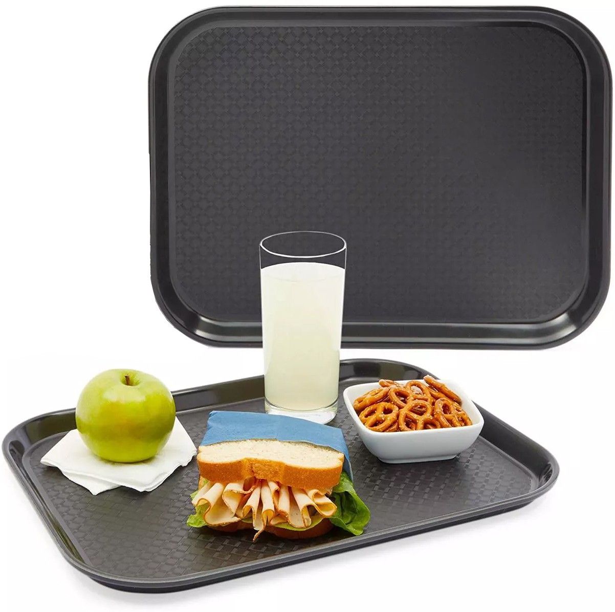 14”x18” Plastic Cafeteria/Fast Food Tray, Platter, Serving Tray for Breakfast, Cold-drink, Restaurant, Hotel, Bar, Kitchen, Party Tray-image-36