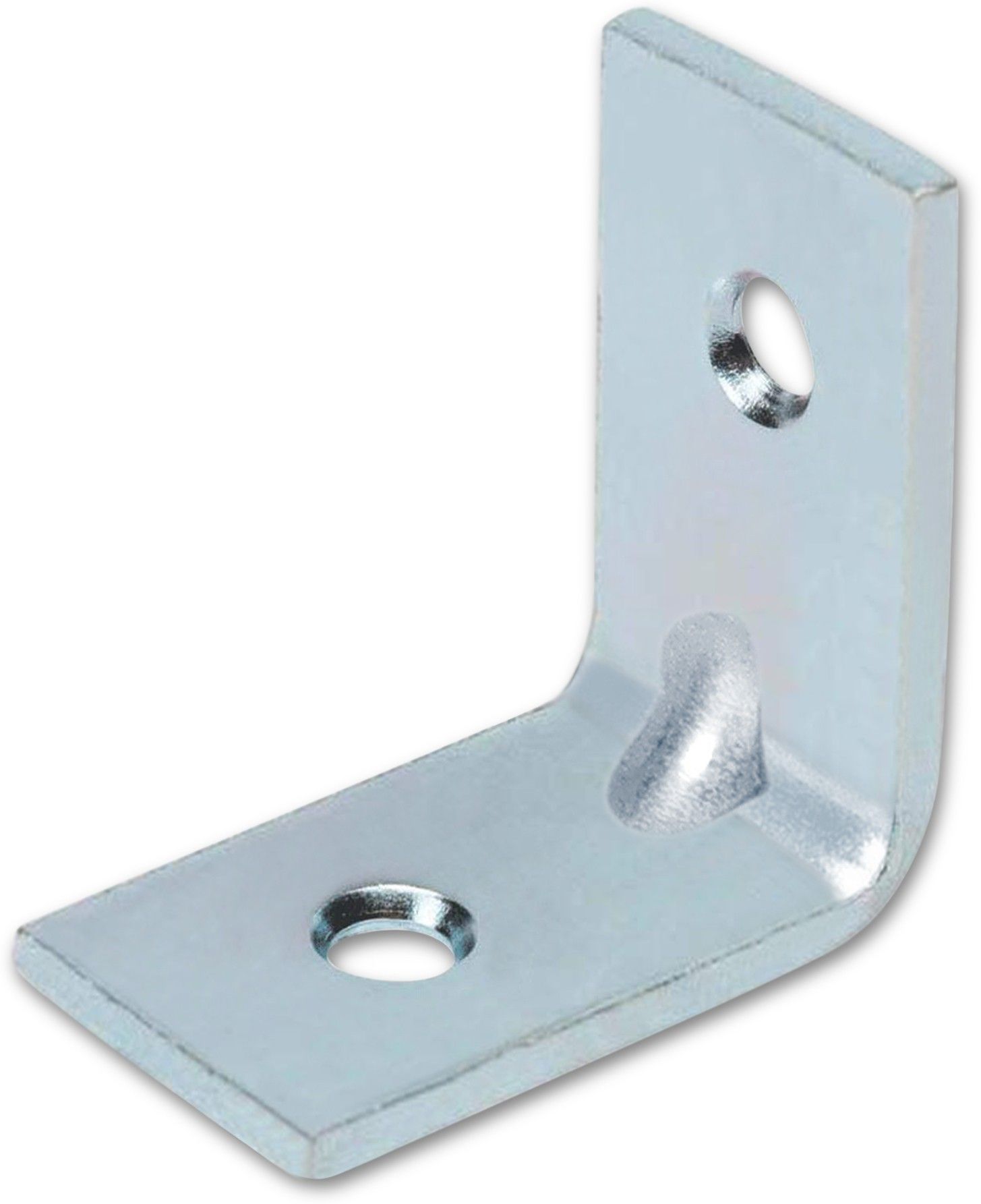 impex L shape Wall Shelf Angle Bracket for Reinforcing Chairs/Tables - Shelf Bracket Wall Bracket Zinc Plated L Shape Bracket for Solid Shelf Support Joint Right Corner Brace (20 X 20 MM) 20 MM x 20 MM Shelf Bracket-picture-20