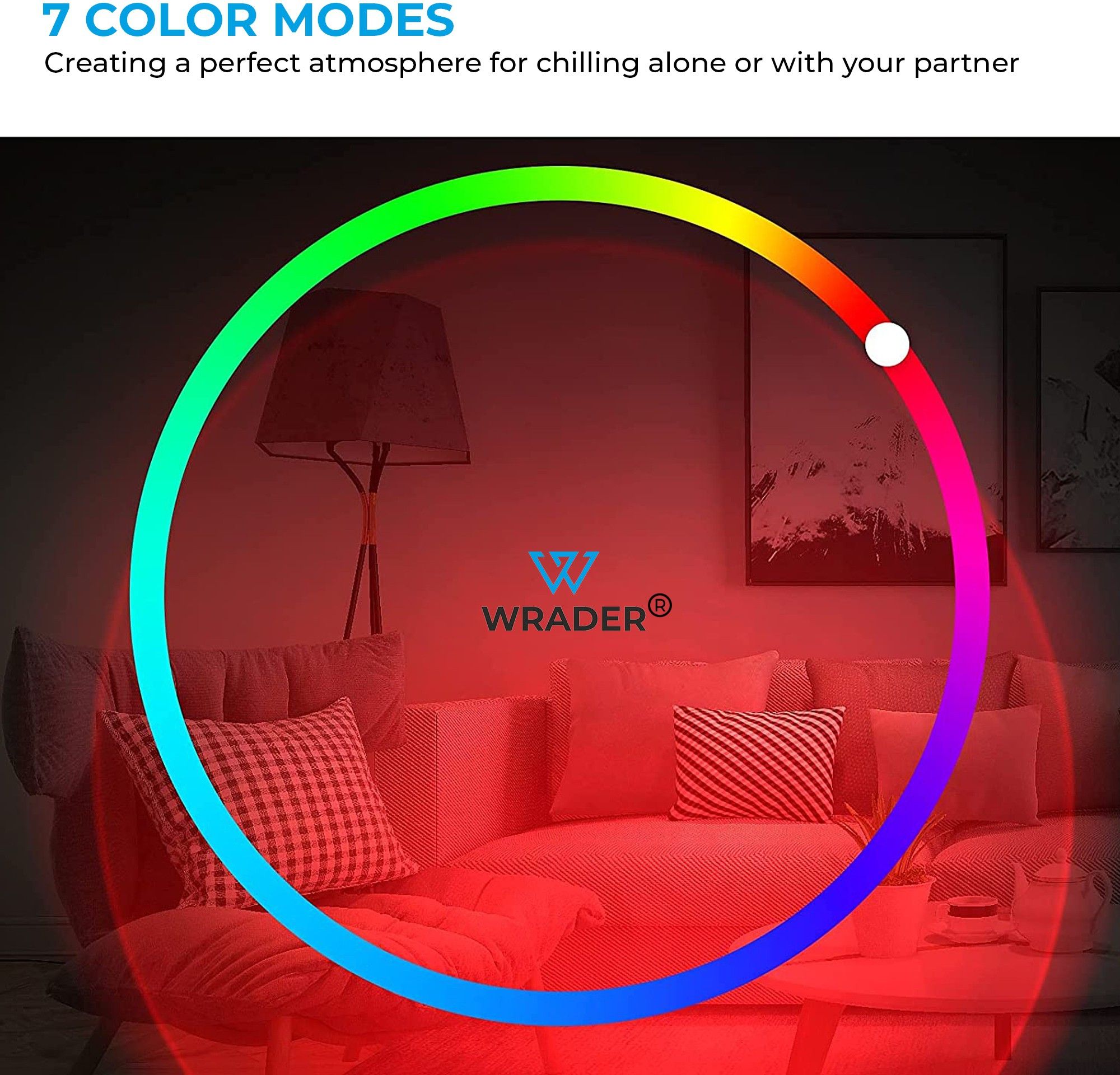 Shower Sunset Projection Light 7 Colors + 13 Functional Modes for 3 Series Cars Shower Laser Light-image-22