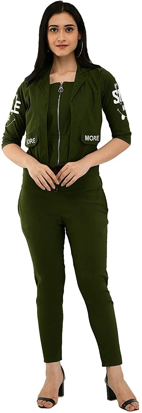 perfectpivot Women Dark Green Dungaree-picture-5