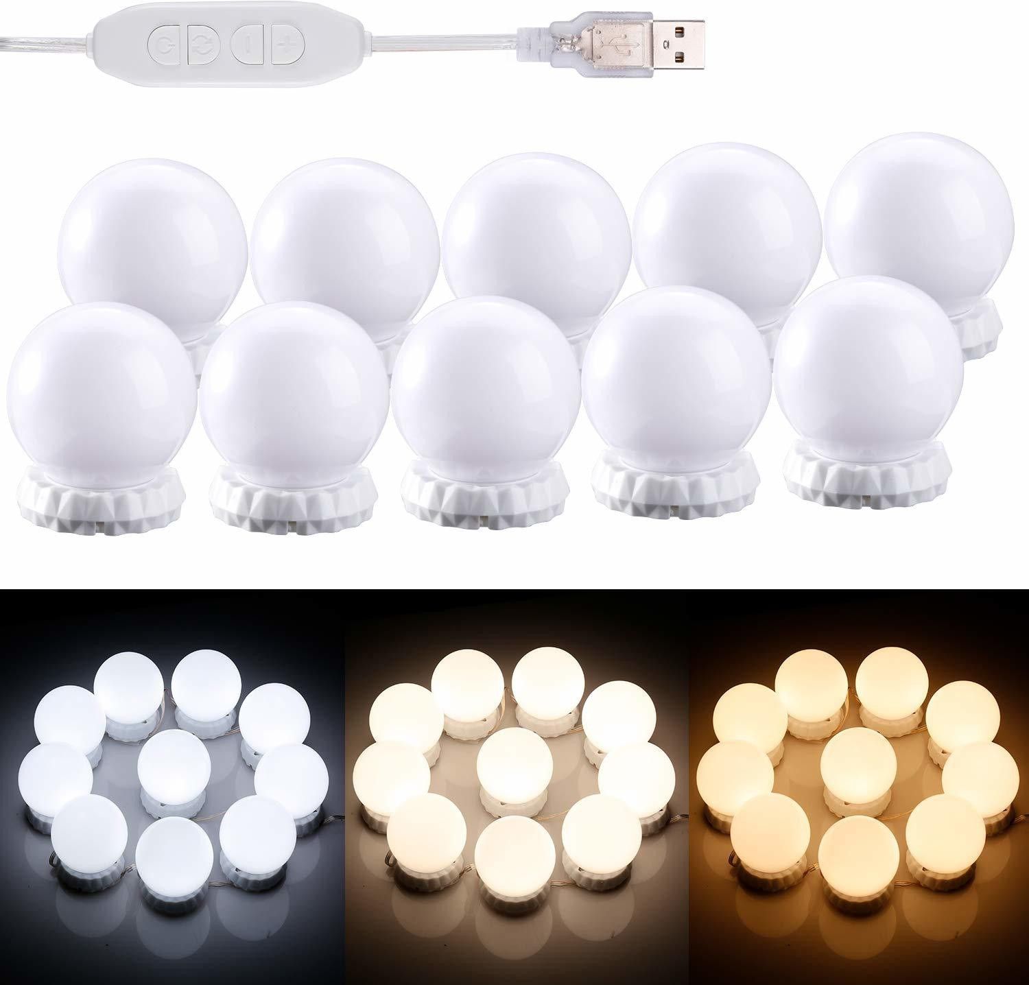 Store2508 18 Watts Vanity Lights, Stick on Mirror, Hollywood Style Led Makeup Light kit-image-14