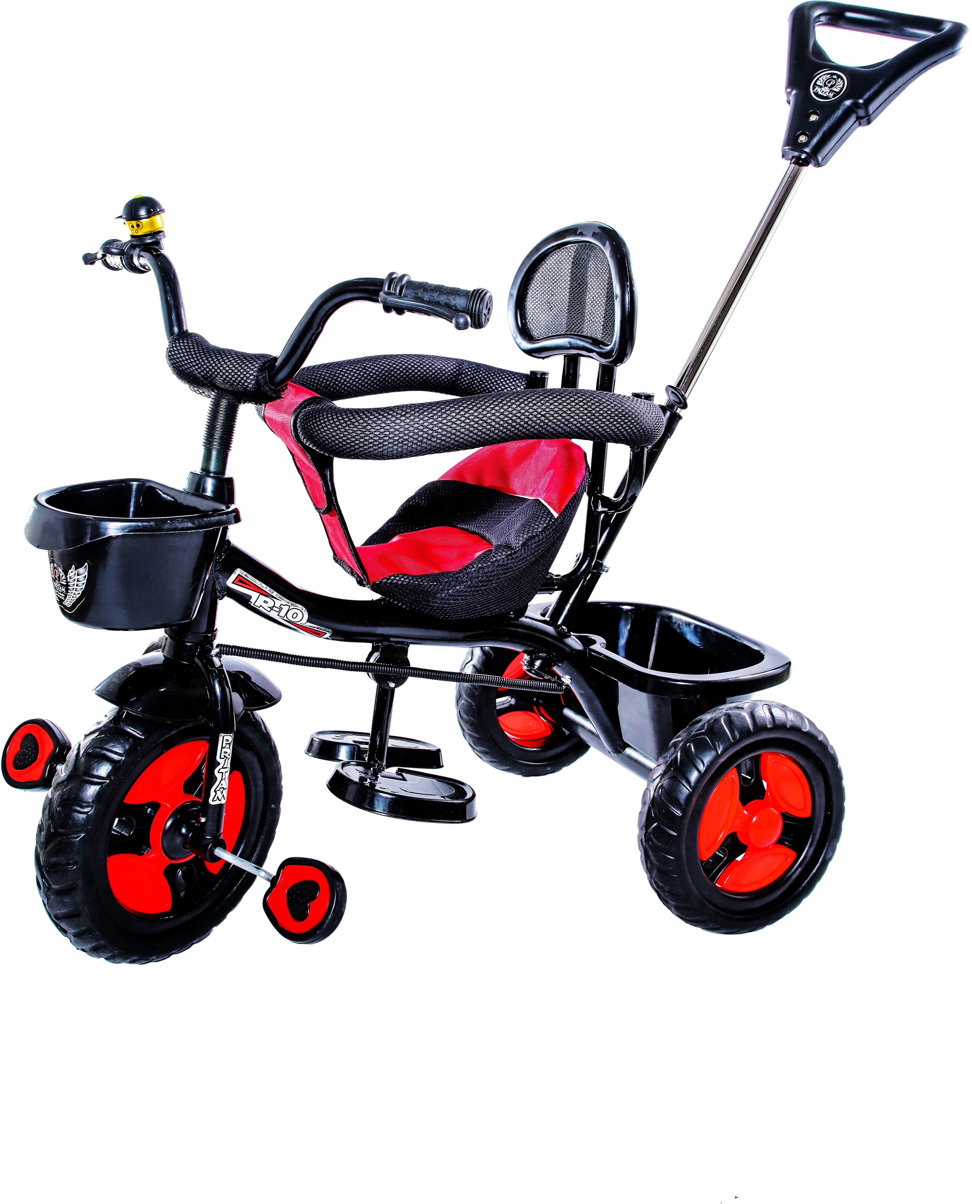 Tricycle for Kids red Colour with Parent Handel with Back and Front Basket Tricycle for Baby boy or Baby Girl Kids trikes or Toddler Tricycle for 1,2,3,4,5 Years Kids Tricycle-image-33
