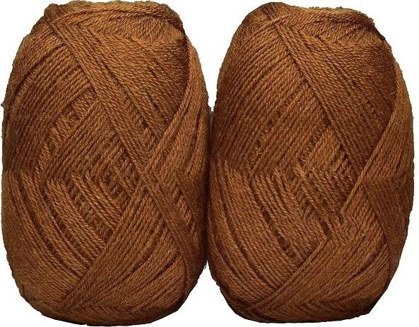 Oswal Chirag Brown (600 gm) Wool Ball Hand Knitting Wool/Art Craft Soft Fingering Crochet Hook Yarn, Needle Knitting Yarn Thread Shade no-30-image-13