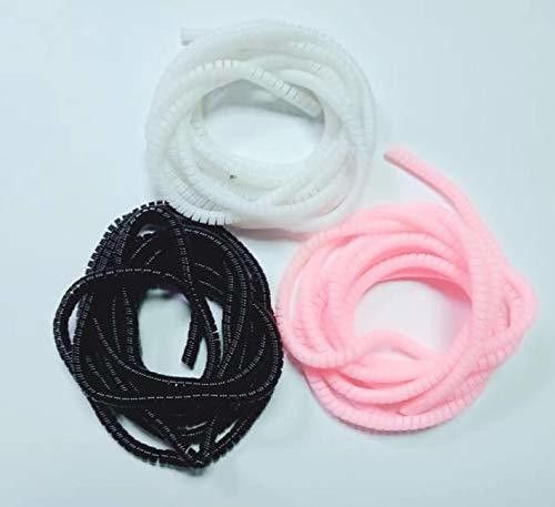 ENMORA RT-56_USB CABLE PROTECTOR SPRING_Spiral Triple Colour Cable Cord Protector Saver Winder for iPhone and Android Charging Cable/Earphones ( olours - 4Piece Cable Protector-image-15