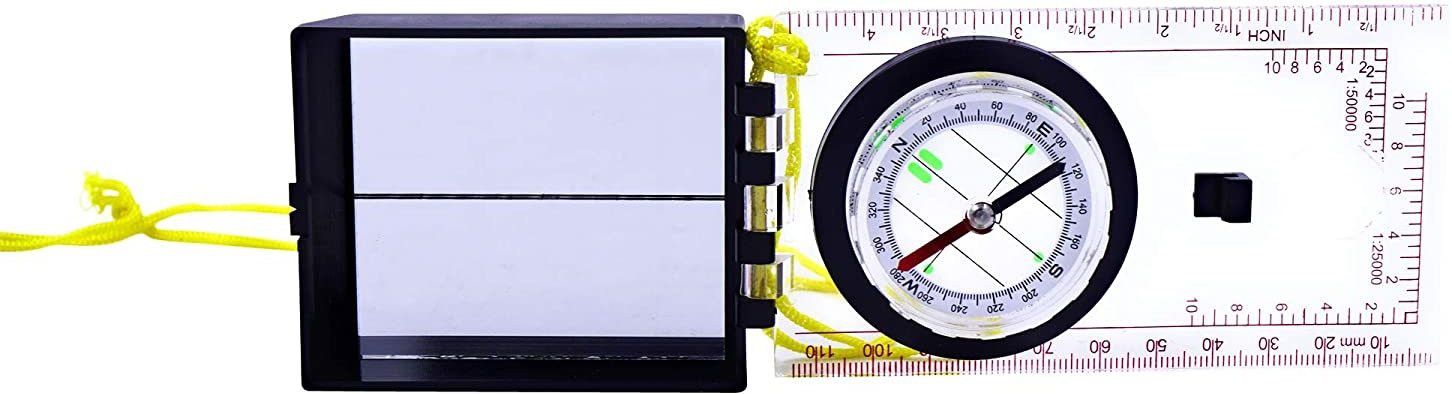 Compass with liquid Inside and Mirror on It for Dish settings Compass