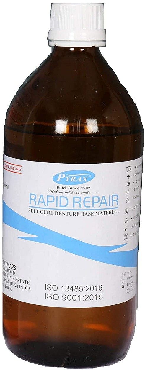 pyrax Rapid Repair Liquid, Cold Cure Liquid For Self Cure Denture Base Material Liquid 400 Ml Teeth Whitening Liquid-picture-15