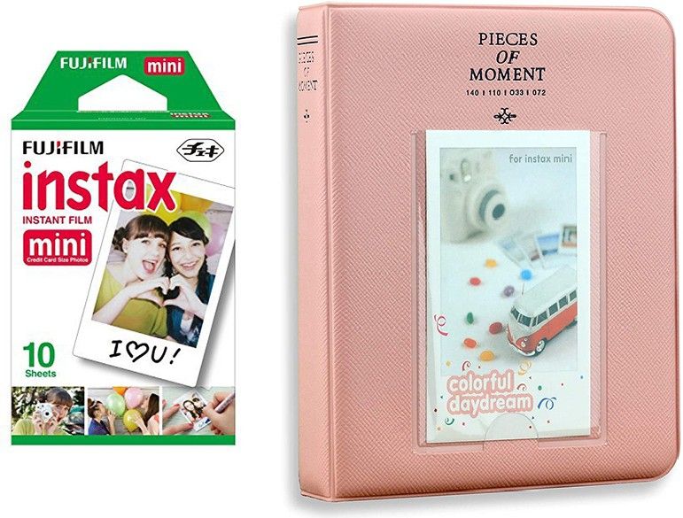 FUJIFILM Instax Mini 10x1 Sheets Instant Film with Instax Time Photo Blush Pink Album 64 Sheets Film Roll-image-47