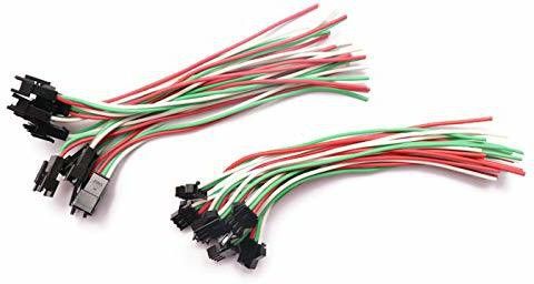 samest 3 Pin Plug Male and Female Connector Adapter with Electrical Cable Wire for LED Light, 10 Pairs Electronic Components Electronic Hobby Kit-picture-12