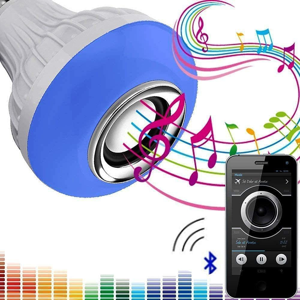 BSVR Smart RGB Music Bulb 340 Bluetooth Speaker, Remote Control For Party Decoration Speaker Mod image 1