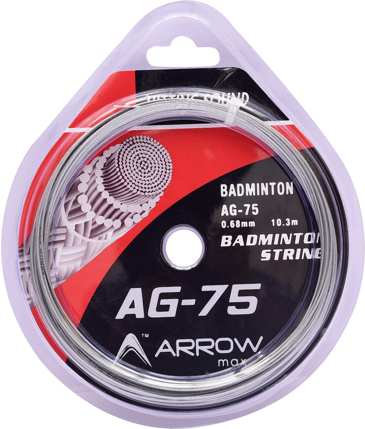 arrowmax BASIC STARTERS BADMINTON GUT STRINGS FOR GENERAL RACQUETS 0.68 Badminton String - 10.3 m image 1