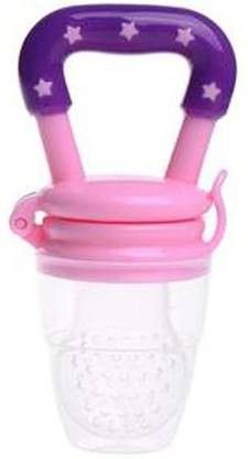 mom's pride Nibbler, Soother for Babies | Pacifier for New Born Baby | Silicone Fruit and Juice Feeder Kids Nipple Pacifier for Fruit Vegetable BPA Free (Pink) Soother (Pink) Soother-picture-46