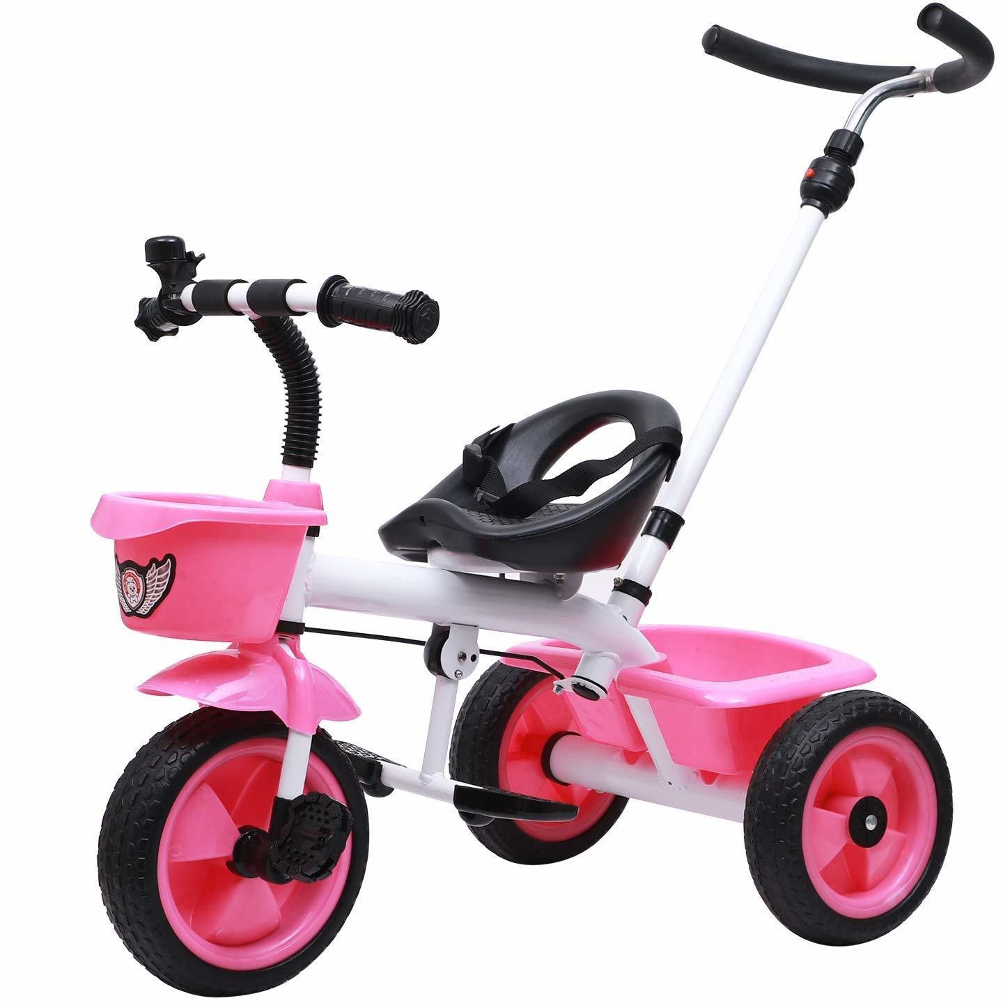joyride Metal Tricycle with Parent Push Handle (Pink) JR525 Tricycle-picture-40