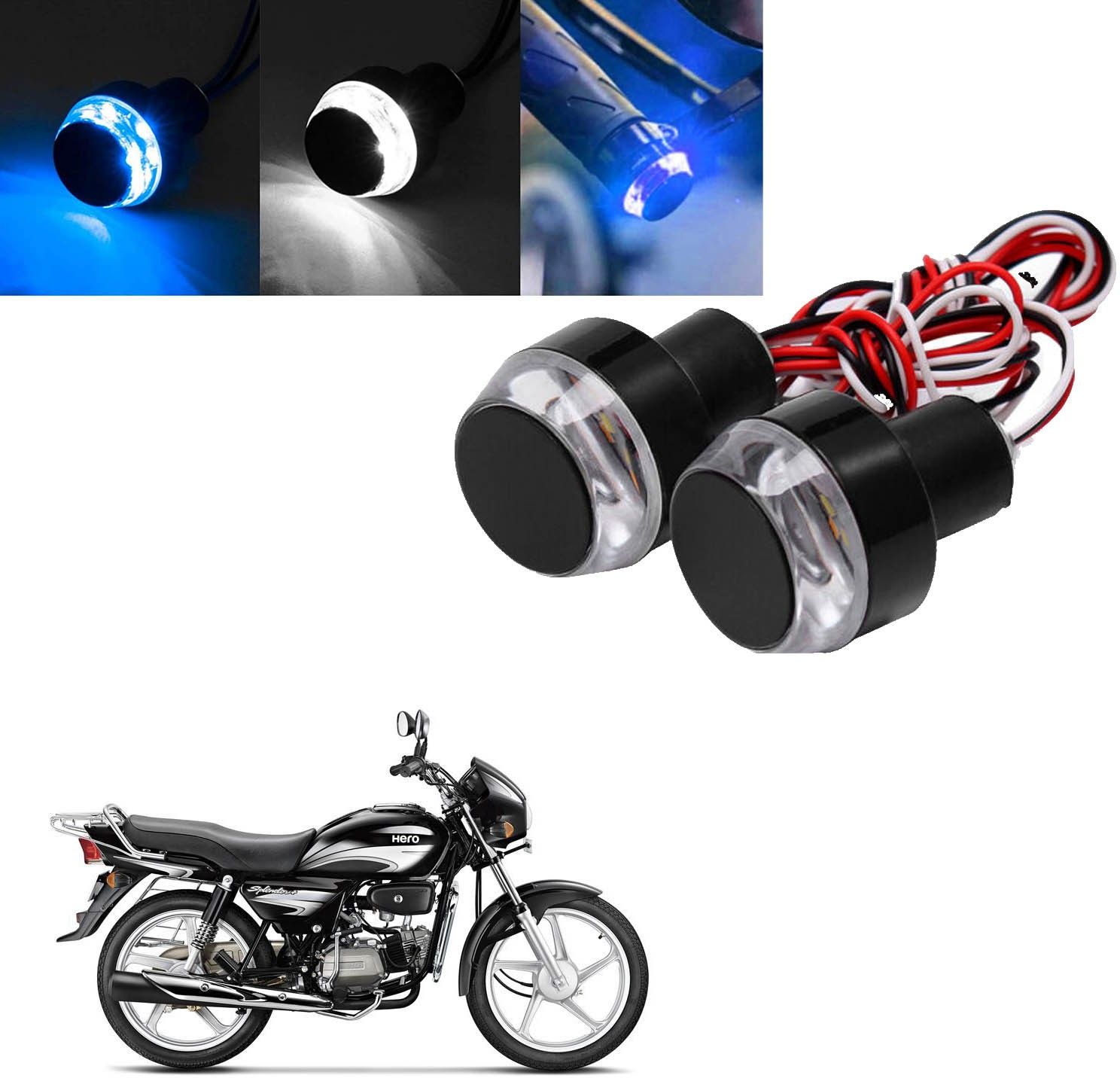 HIGH QUALITY WATERPROOF BLINKING WITH WHITE BLUE COLOR HANDLE/INDICATOR LIGHT-133 Indicator Light Motorbike LED for Hero (12 V, 15 W)-image-32