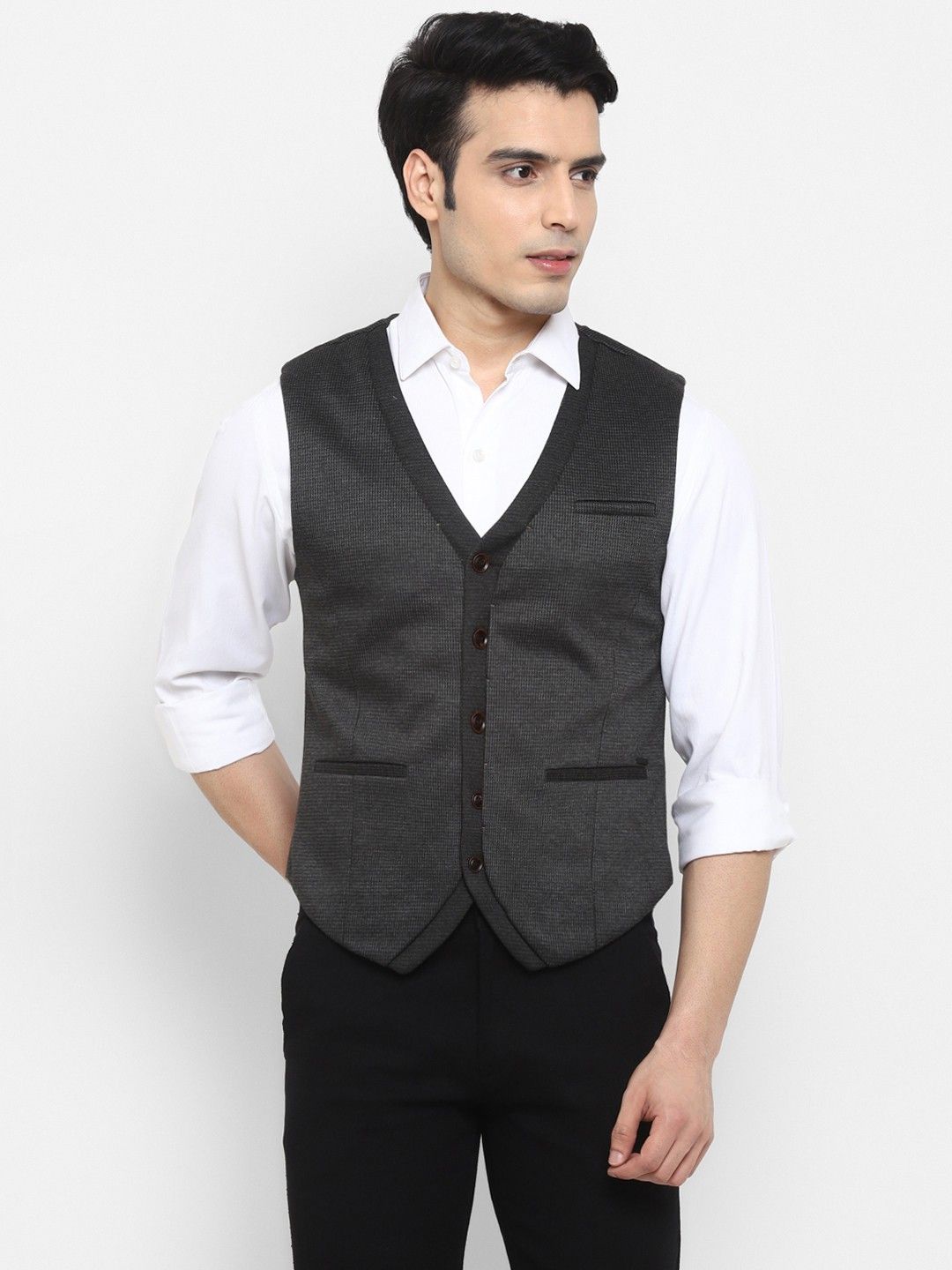 turtle Solid Men Waistcoat-picture-23
