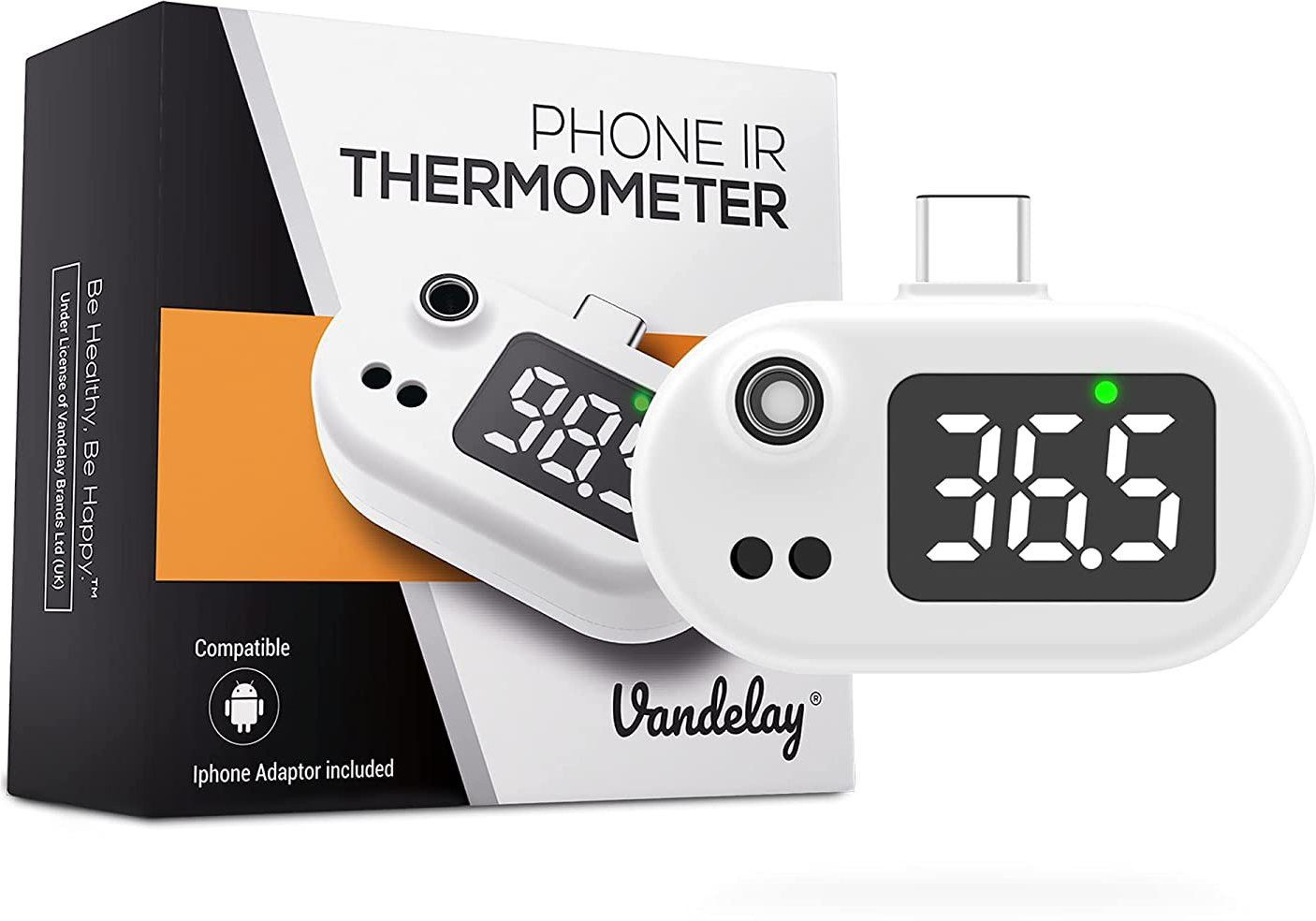 Vandelay VIT-801 Portable Infrared Thermometer (Powered by mobile) - Compatible with Android (C type) Thermometer-image-5