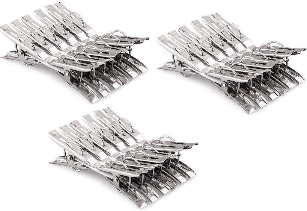upalabdh 36 PCs Steel Cloth Pegs Clothes Clip Hanging Cloths Dryer Hanger Clips Laundry Clip Stainless Steel Cloth Clips-picture-28