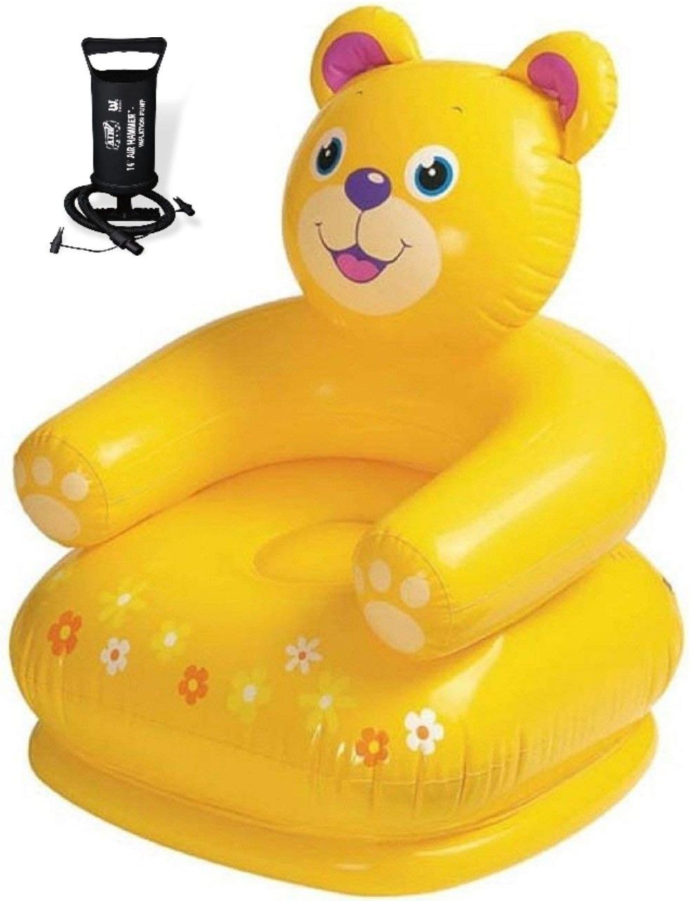 (USA*BN29) PREMIUM QULAITY FOR YOURS KIDS STARS ,AGE 0-5YEARS PRIMIUM WORLD FAMUS TEDDY ANIMAL SHAPE INFLATABLE AIR CHAIR(HAWA WALI KURSI) WITH THREE VALVE HEAVY DUTY MANUAL AIR PUMP.BEST SELLER ,PEOPLE CHOICE GIFT FOR KIDS AGE 0- 5 YEARS KIDS AND BABY TEDDY ANIMAL CHAIR, COMFIRTABLE AND ENJOYBLE ,LIKES AND LOVED BY YOURS KIDS AND BABIES. BEST GIFT FOR YOUR GROWING KIDS. Inflatable Sofa/ Chair, Inflatable Toy Pump-image-9