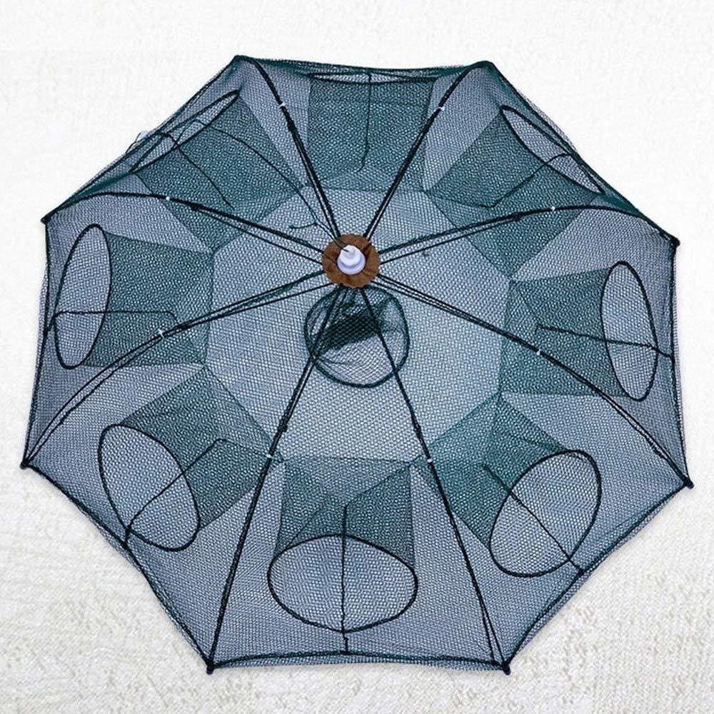 Portable Folding Hexagon Fishing Fish Crab Shrimp Cage Trap Fishing Net (Green) Fishing Net